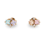 Rainbow Earrings with zircons