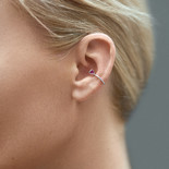 Silver zircon Ear Cuff