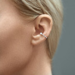 Silver zircon Ear Cuff